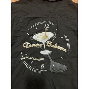 Tommy Bahama Shirt Mens Large Silk Five O'Clock Shadow Martini
